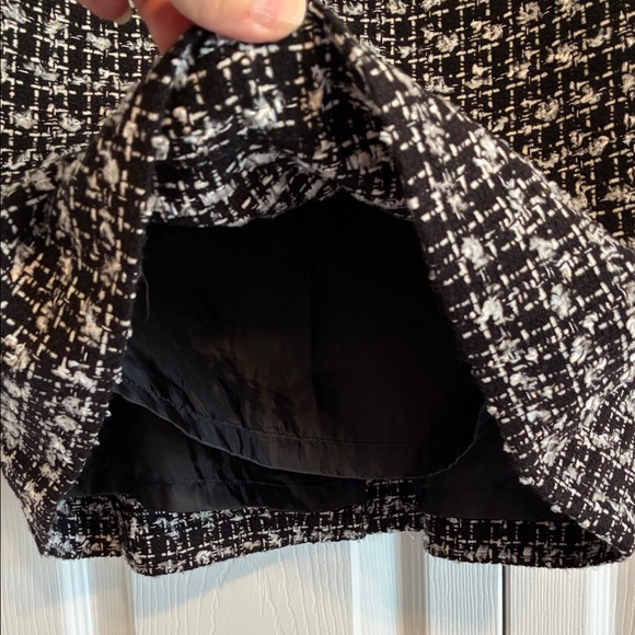 Talbots Black and White Tweed Pencil Skirt - Picture 2 of 10